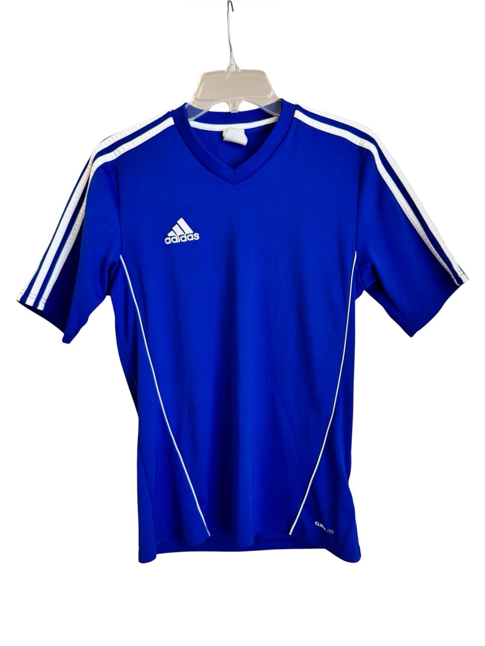 Adidas Climalite Blue Athletic T-Shirt Jersey Men’s Small Gym Soccer Training